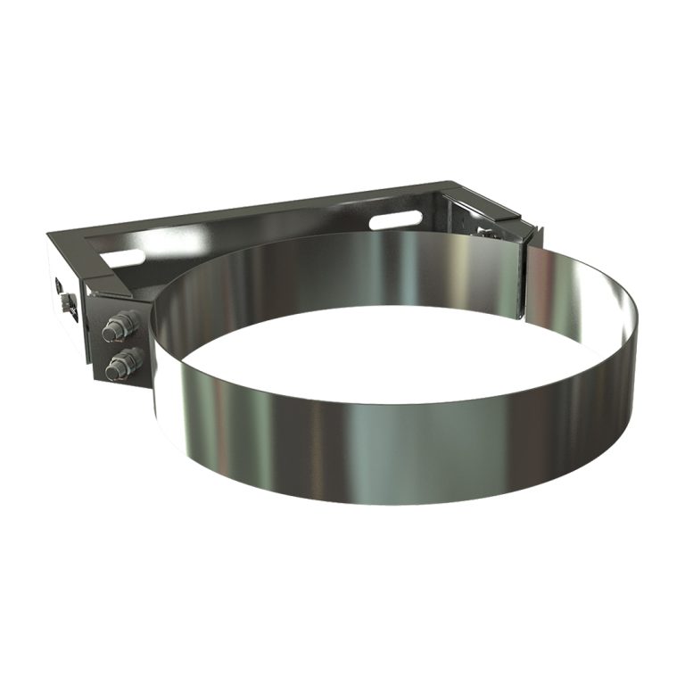 Dubultsienu izolētā dūmvada sienas stiprinājums &Oslash;180 50-125mm distancei no sienas &ndash; IOSW180-IWSO-50-125