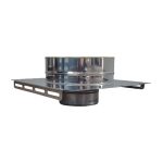 Dubultsienu izolētā dūmvada sienas & bāzes konsole &Oslash;100/200 ar pāreju uz viensienu &Oslash;100 (1mm) &ndash; IPPK100