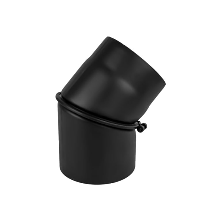 Melnais biezsienu līkums 0-45&deg; &Oslash;150 &ndash; KPKR150-45