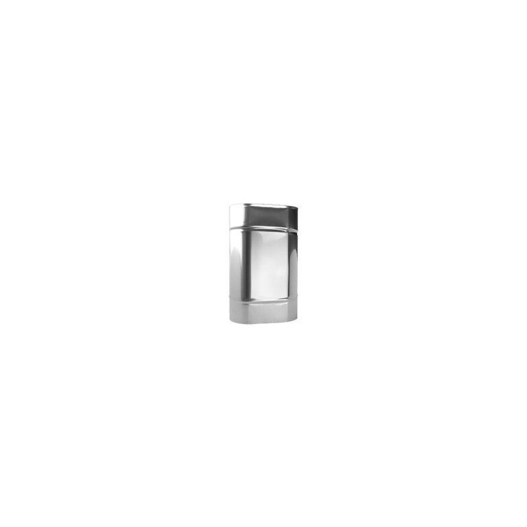 Ovālā skursteņa čaula 0.25m 100&times;200 (1mm) &ndash; ORK100X200-0,25