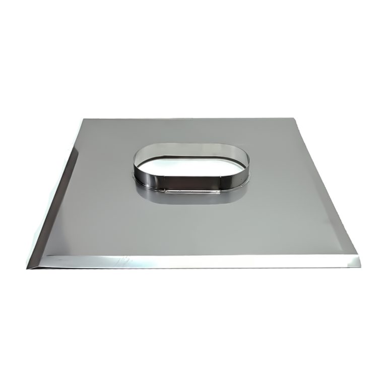 Skursteņa nosedze ar paaugstinātu izeju 100&times;200 ovālajai čaulai 50x50cm &ndash; OBKKL120X220-50X50