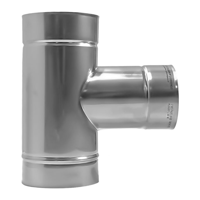 Skursteņa čaulas t-gabals 90&deg; &Oslash;140 ar &Oslash;150 izeju &ndash; WTR140/150-90