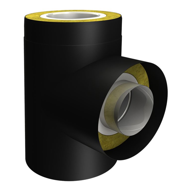 Smooth dubultsienu dūmvada t-gabals 90&deg; &Oslash;200/300 &ndash; ITSM200-90