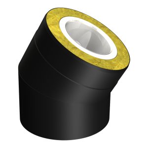 Smooth dubultsienu dūmvada līkums 27&deg; &Oslash;130/225 - IKSM130-27
